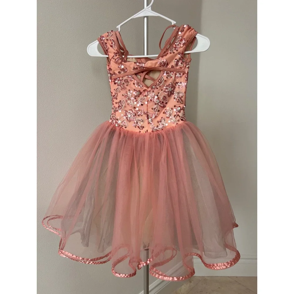 Pink Weissman girls professional ballet costume